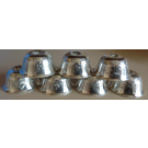Silver Plated Small Water Bowls 1.5" (4.5cm)