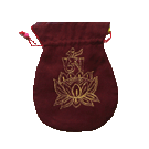 Maroon Mala Bag With Gold Embroidery
