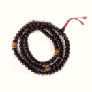 Rosewood Mala With Amber Divider Beads 8mm